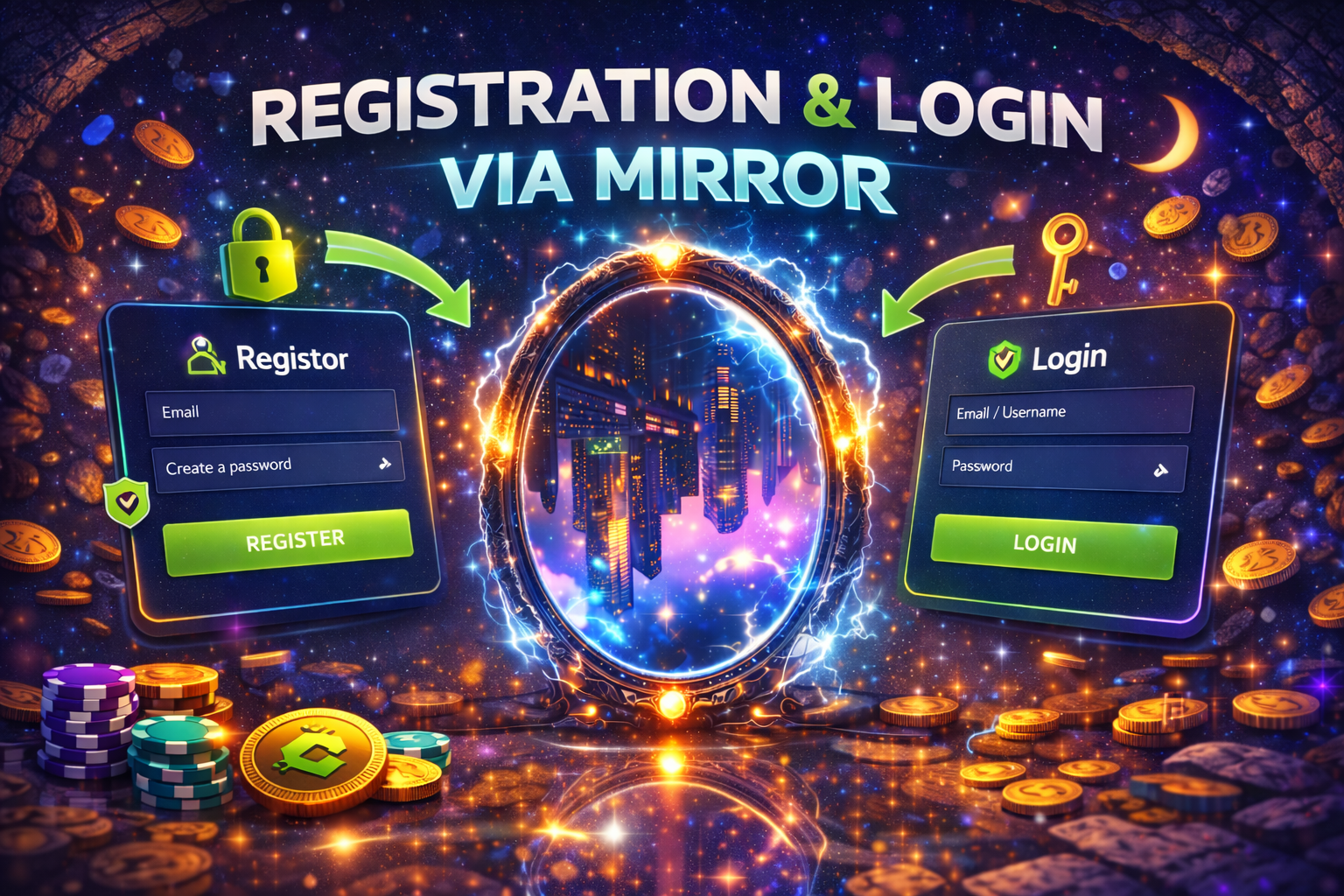 Registration and Login via a BC.Game Mirror